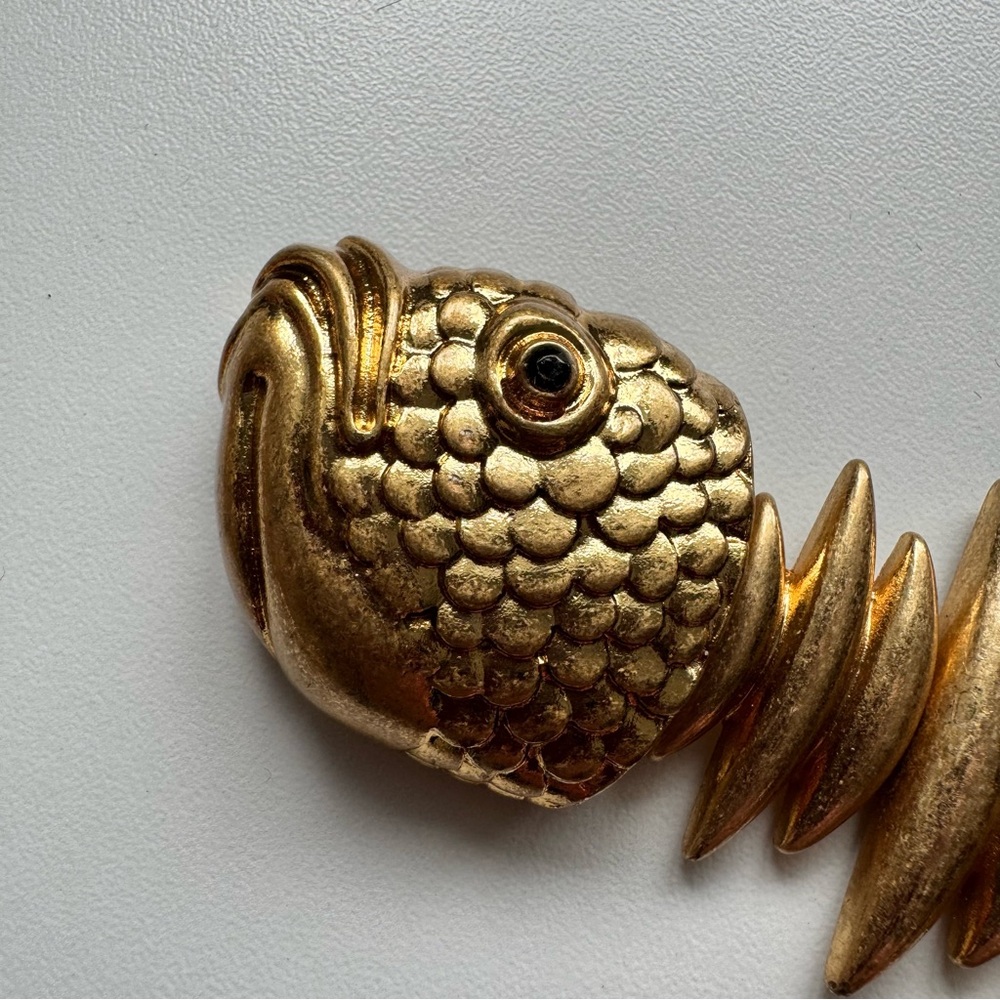 Zara Gold-Tone Fish Motif Stretchy Belt - Picture 10 of 12